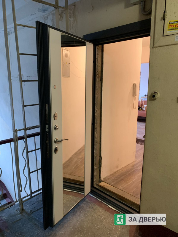 Двери в Красногвардейском районе - снаружи открыта