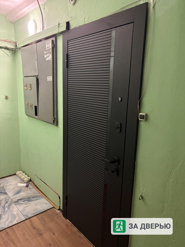 Дверь Феррони 7.5 см черный кварц зеркало (2 цвета) - 