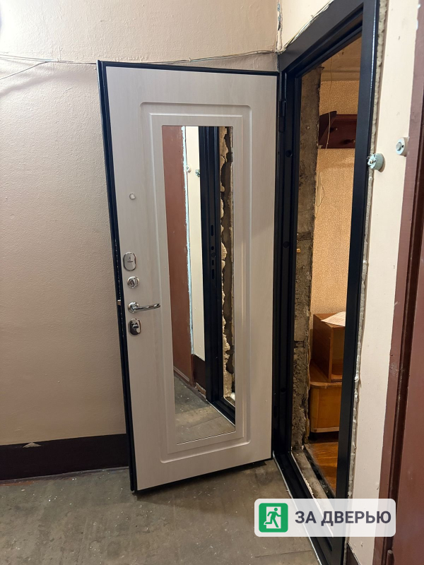 Дверь Феррони 7,5 серебро Зеркало фацет - 