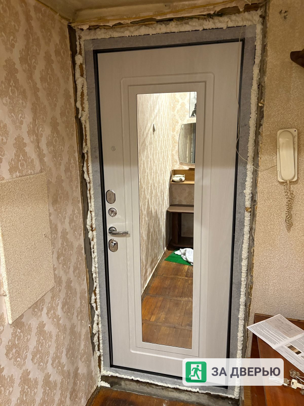 Дверь Феррони 7,5 серебро Зеркало фацет - 