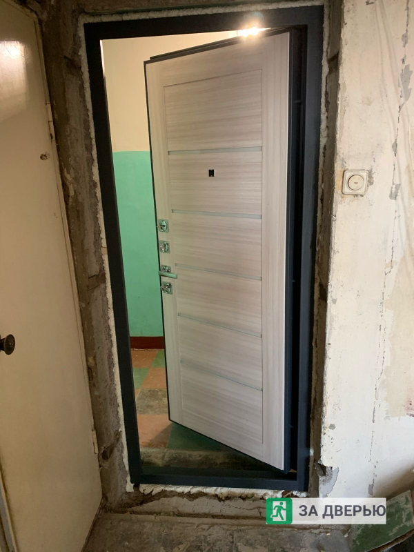 Металлические двери в Колпино - внутри открыта